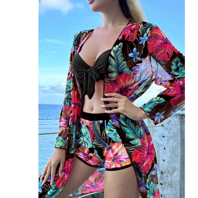 Three-Piece Bathing Swimsuits Set