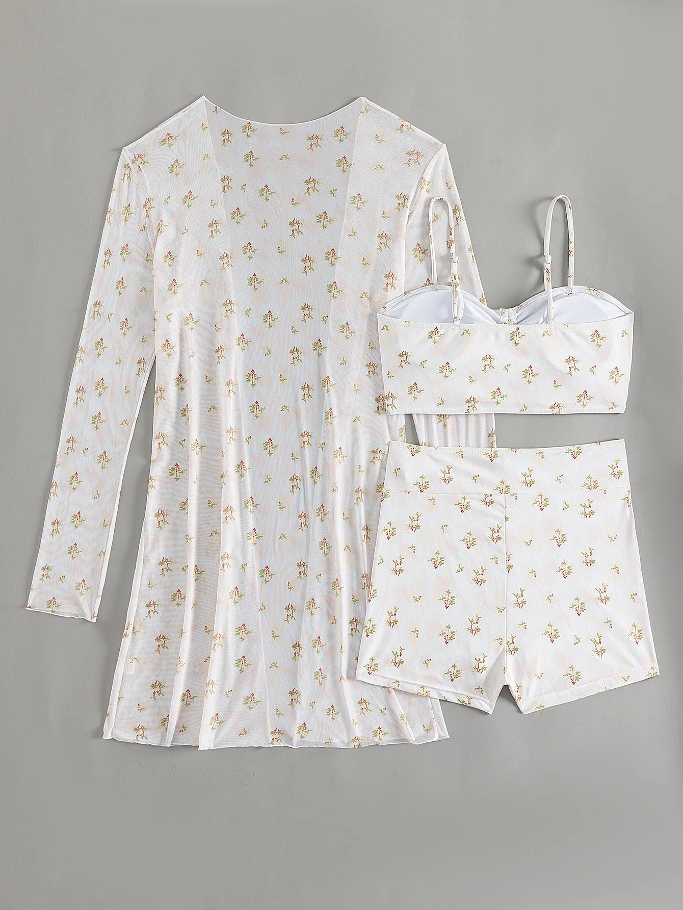 Summer Push Up Three-Piece Bathing Suits