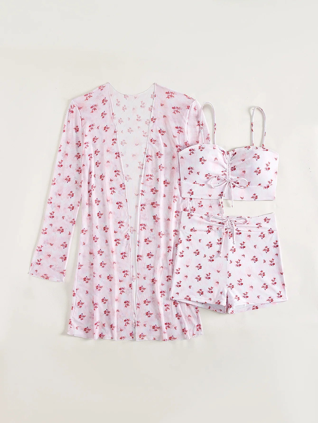Summer Push Up Three-Piece Bathing Suits