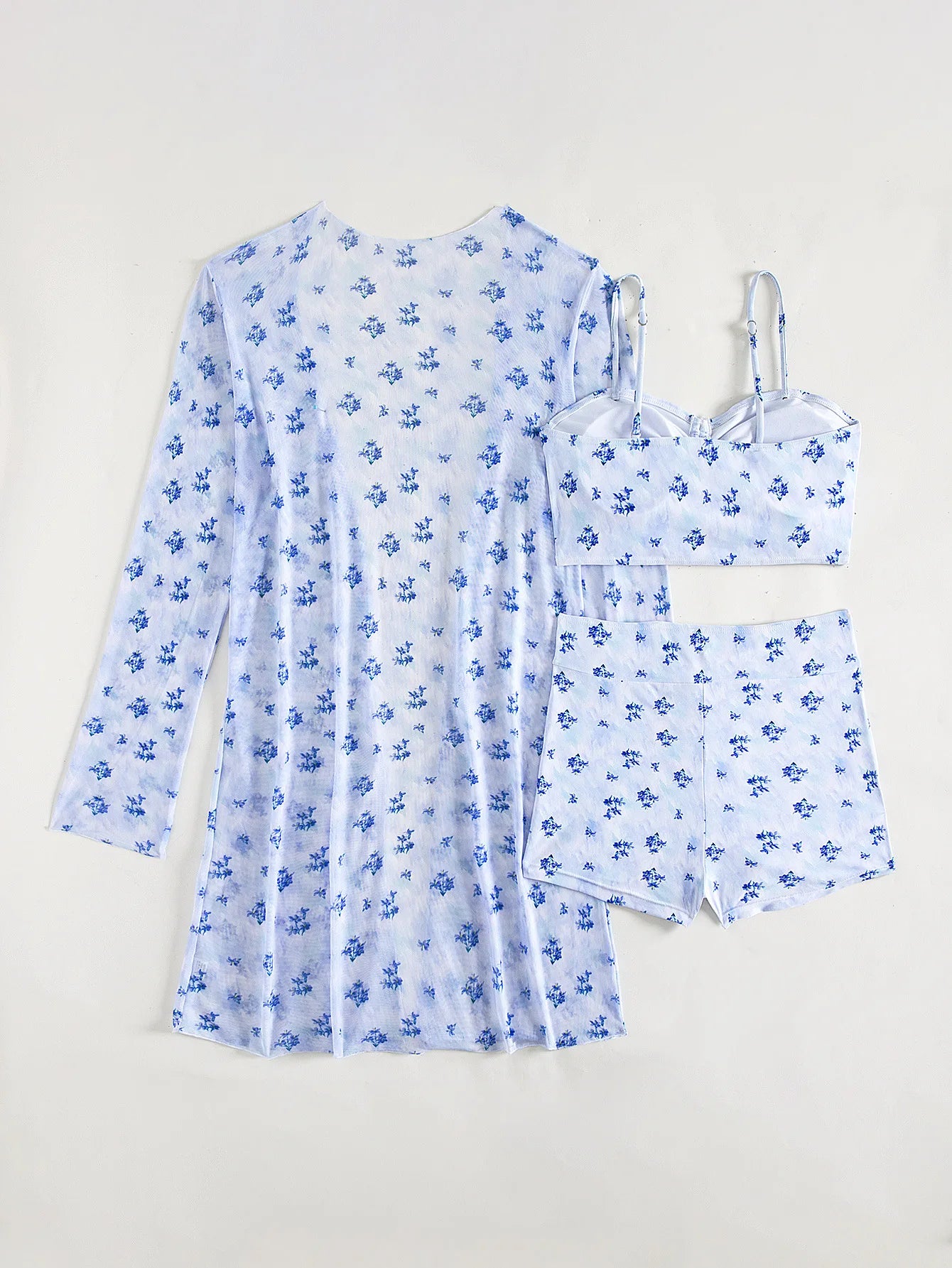 Summer Push Up Three-Piece Bathing Suits
