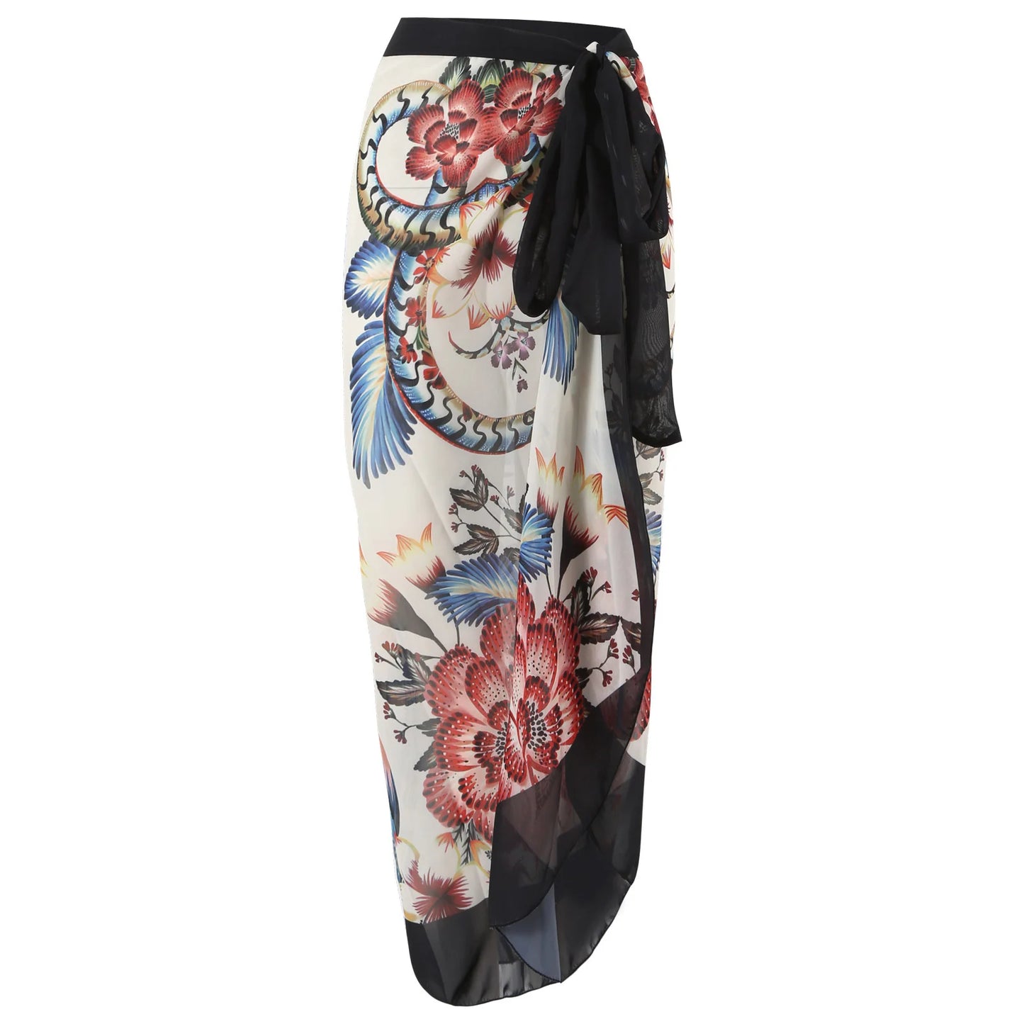 Summer Black Print One Piece Swimsuit
