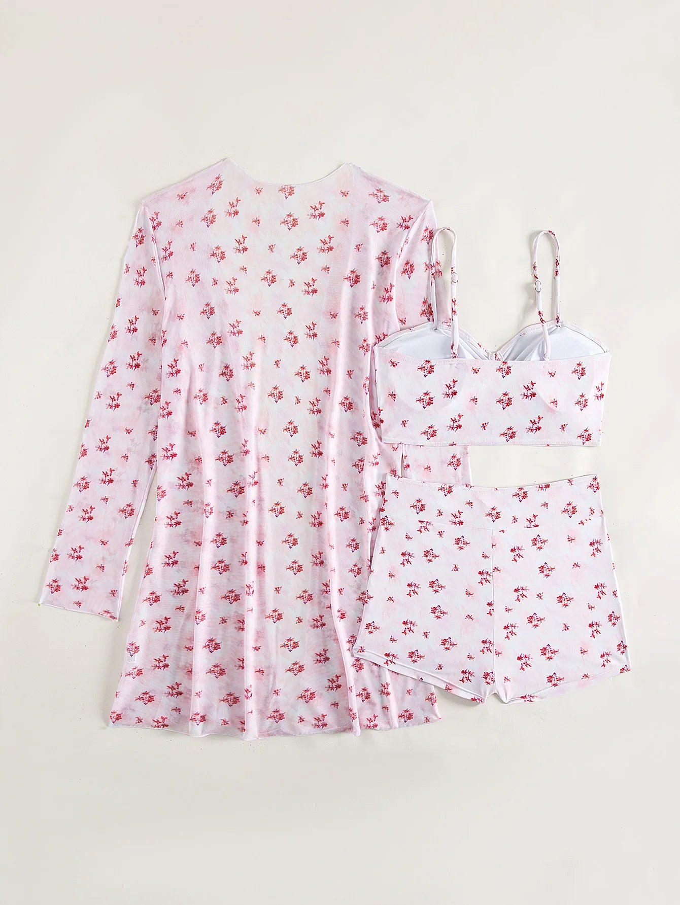 Summer Push Up Three-Piece Bathing Suits