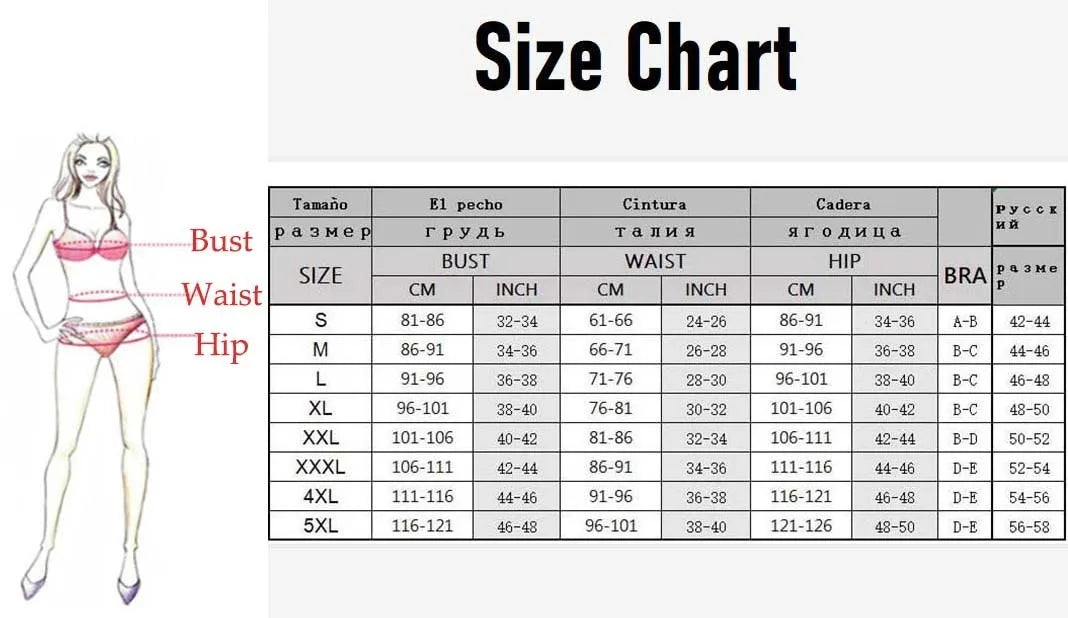 Women's Three-Piece Sexy Bikinis Swimsuits