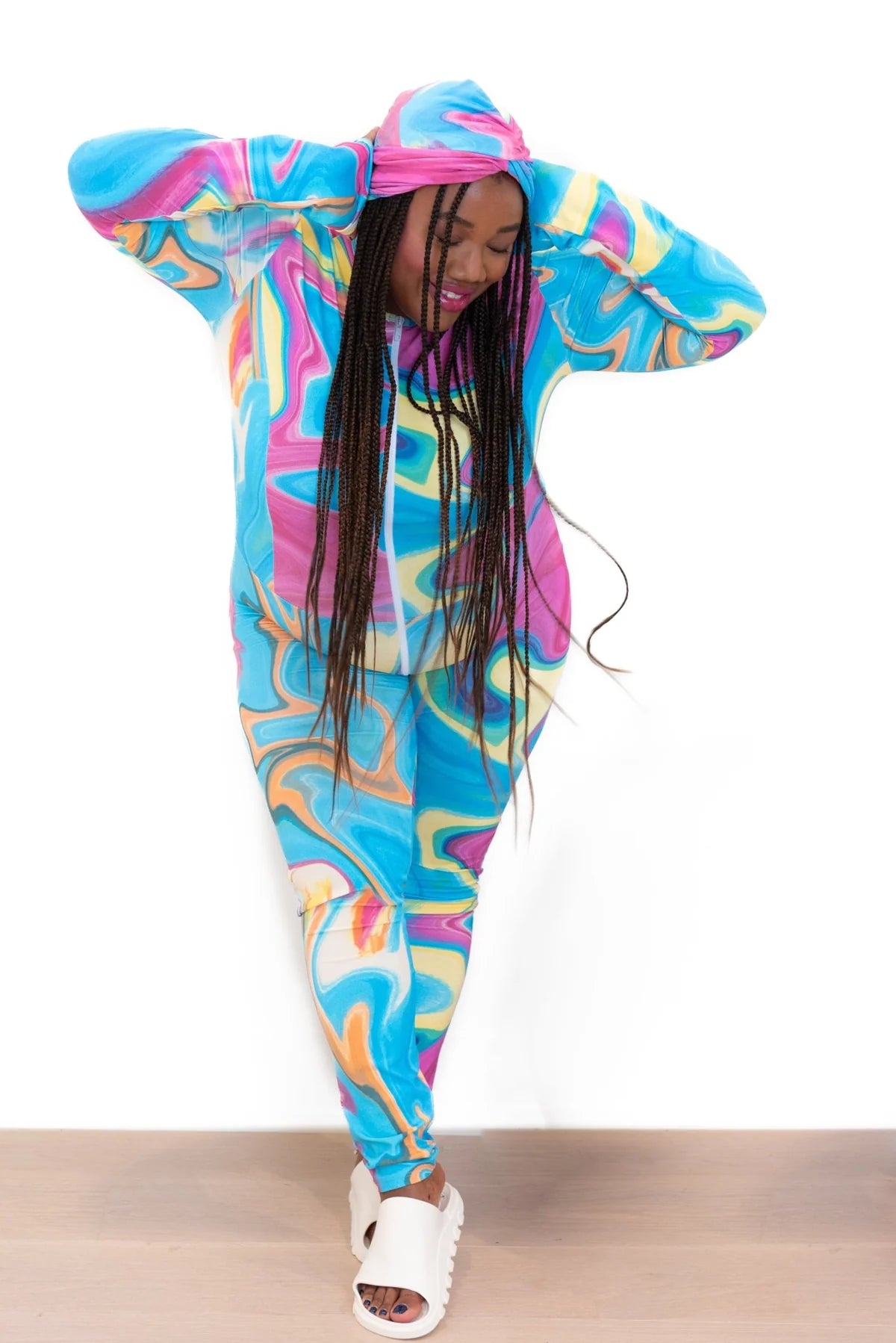 Aegean Wave Zip Suit