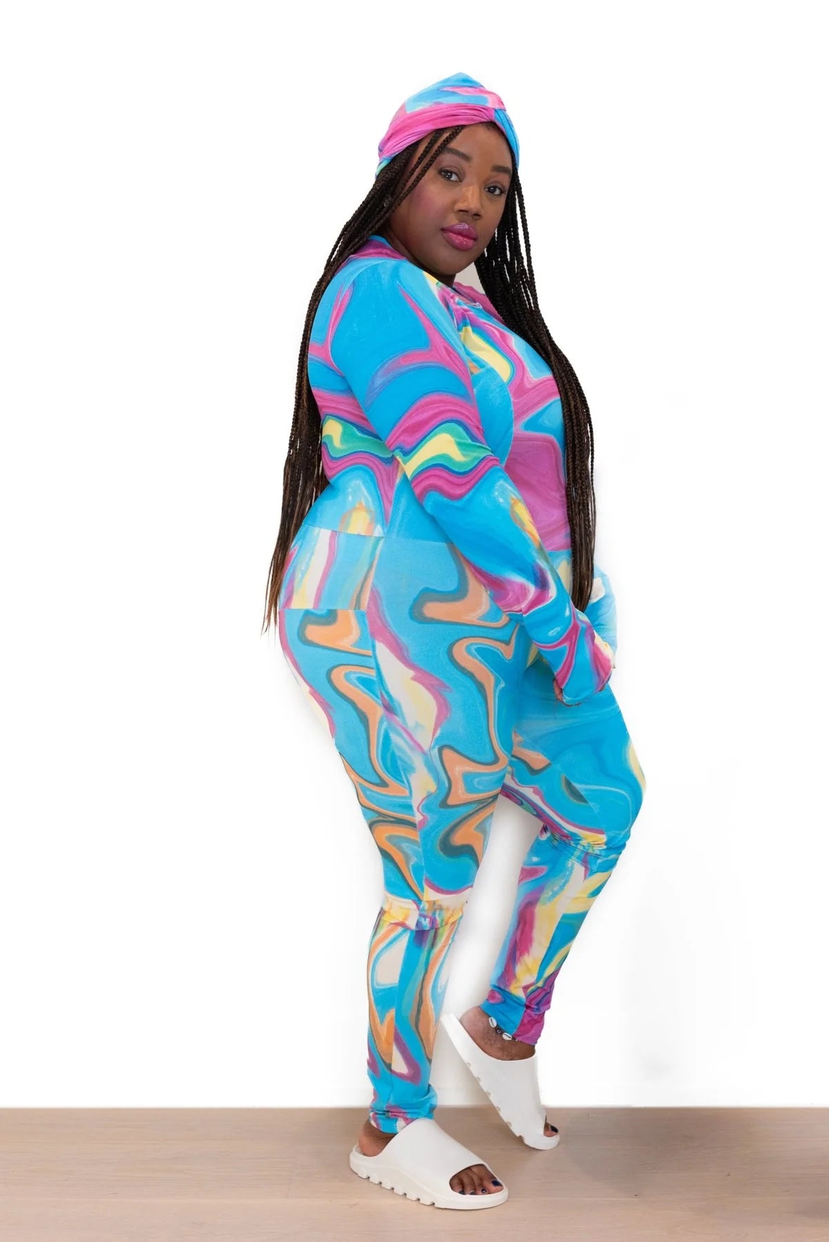 Aegean Wave Zip Suit