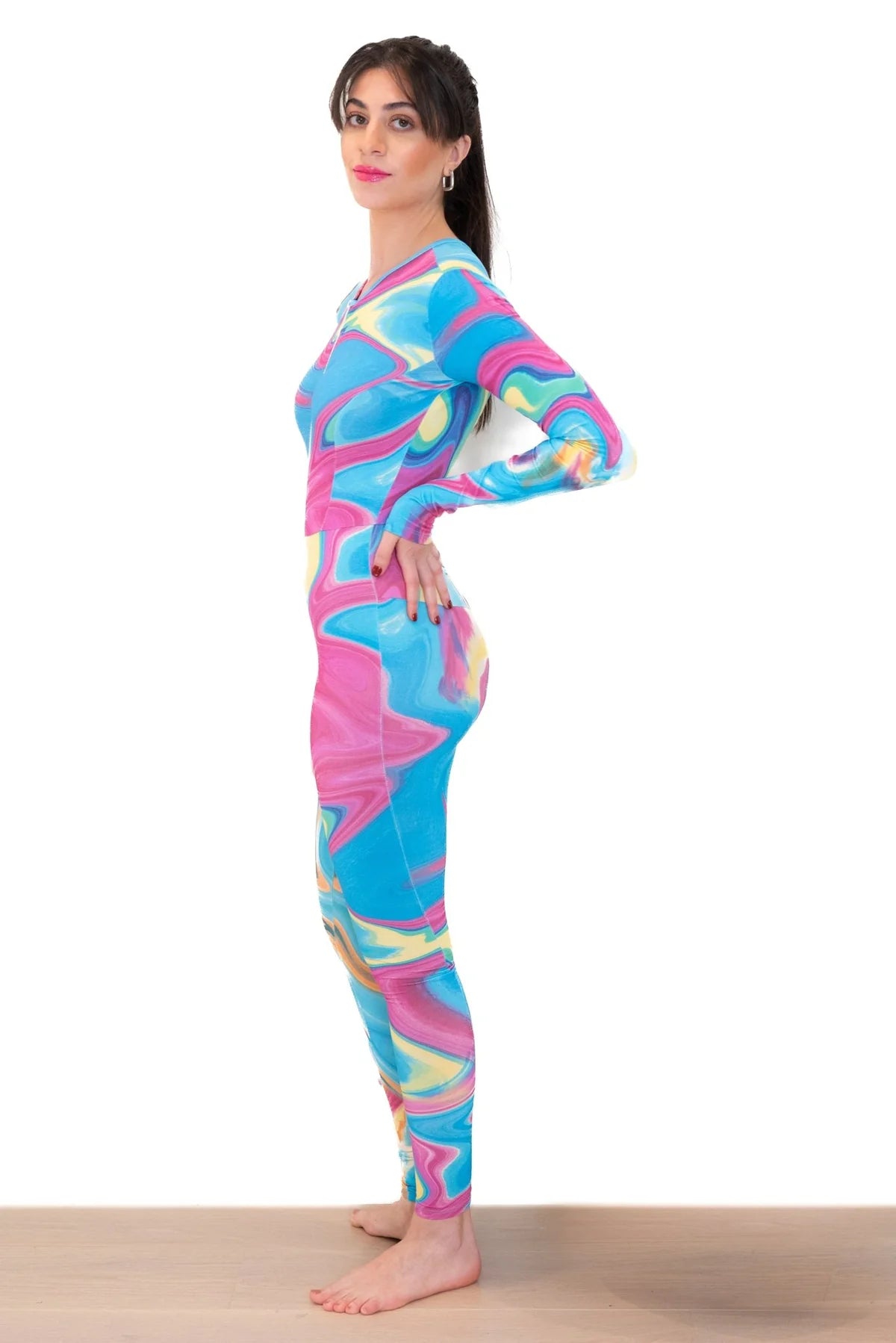 Aegean Wave Zip Suit