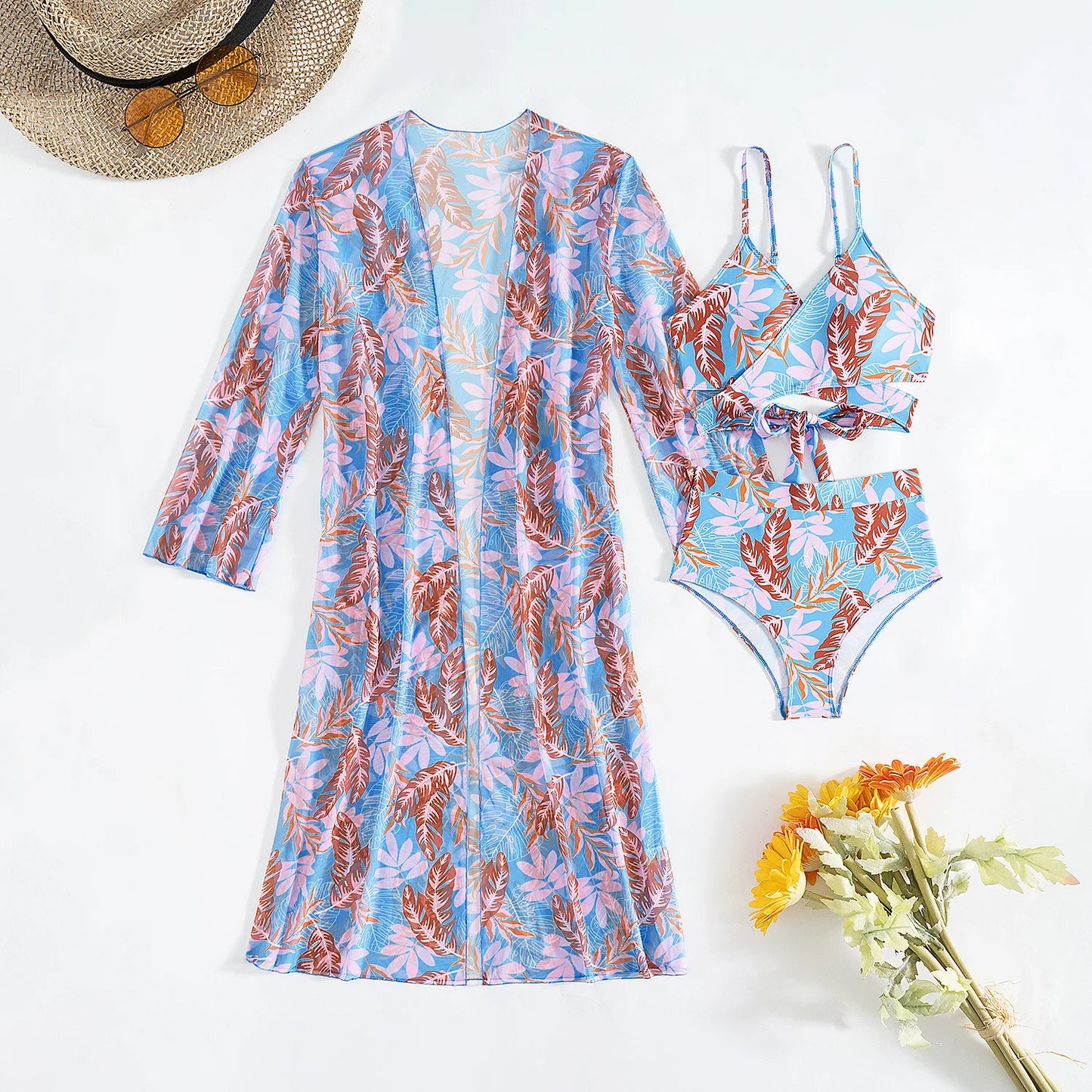 Women's Three-Piece Sexy Bikinis Swimsuits