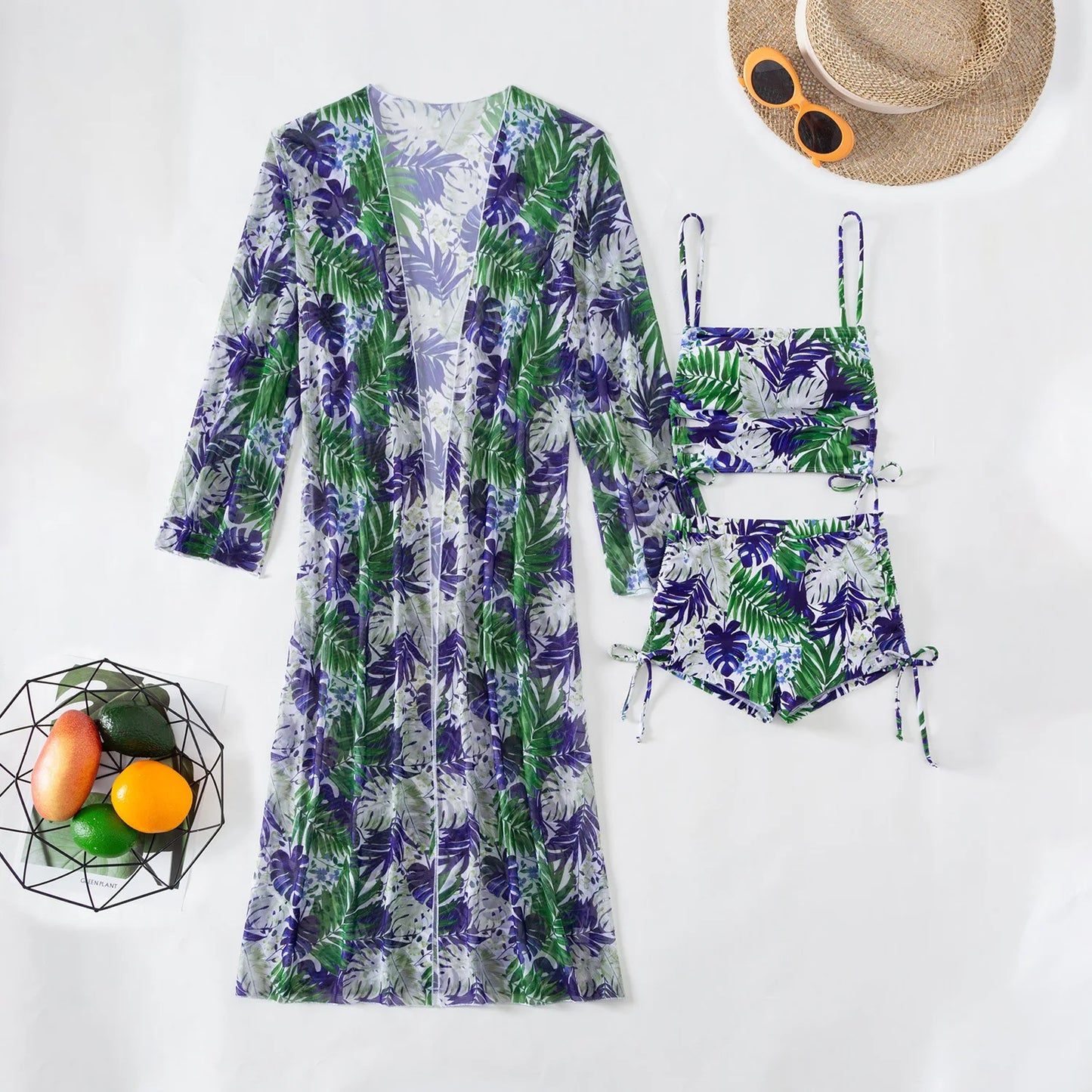 Summer Three-Piece Swimsuits Set