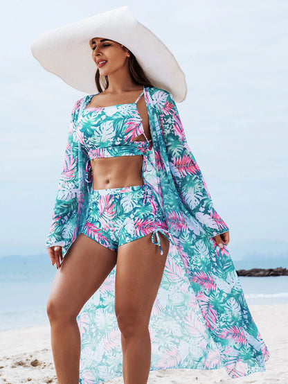 Summer Three-Piece Swimsuits Set