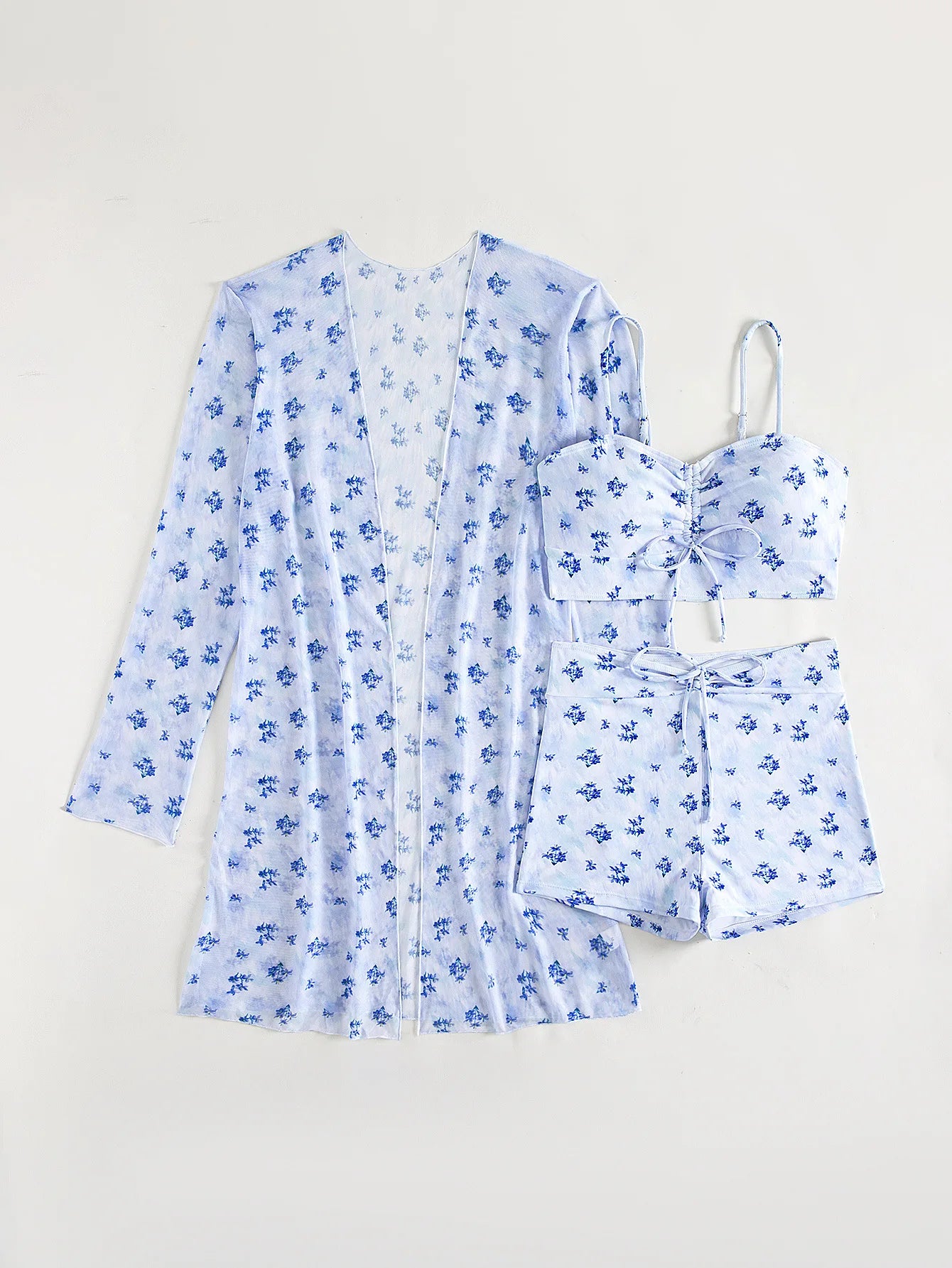 Summer Push Up Three-Piece Bathing Suits