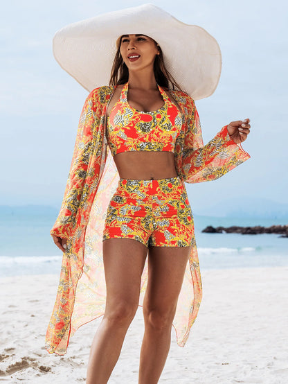 Push Up For Beach Wear Three-Piece Bathing Suit