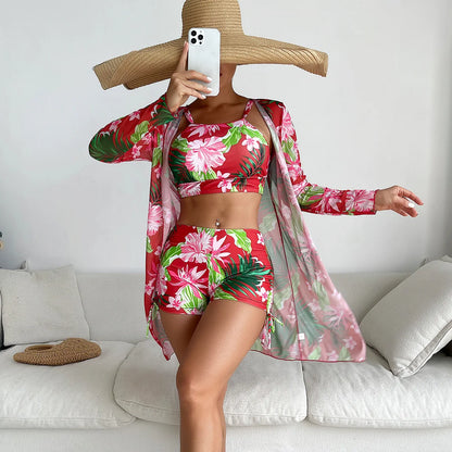 Push Up Beach Wear Three-Piece Bathing Suits