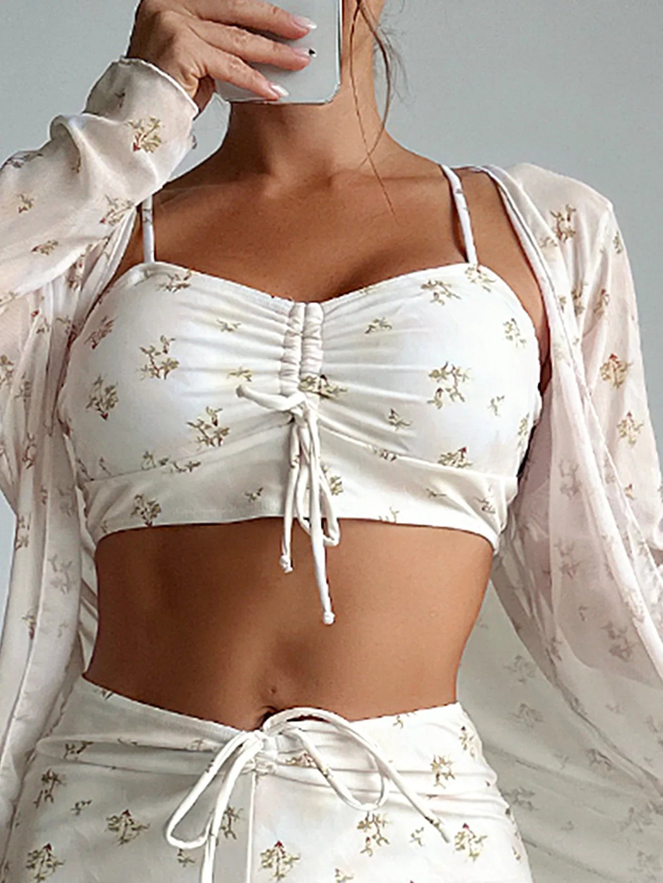 Summer Push Up Three-Piece Bathing Suits