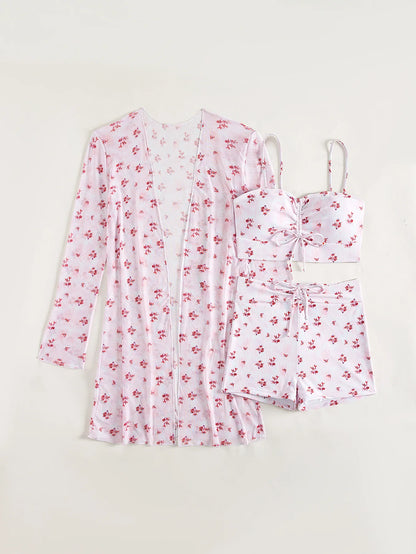 Summer Push Up Three-Piece Bathing Suits