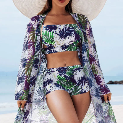 Summer Three-Piece Swimsuits Set