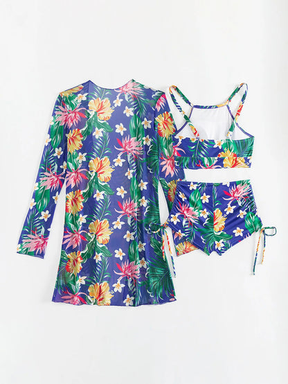 Push Up Beach Wear Three-Piece Bathing Suits