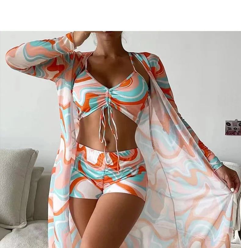 Summer Sports Beach Wear Two-Piece Swimsuit