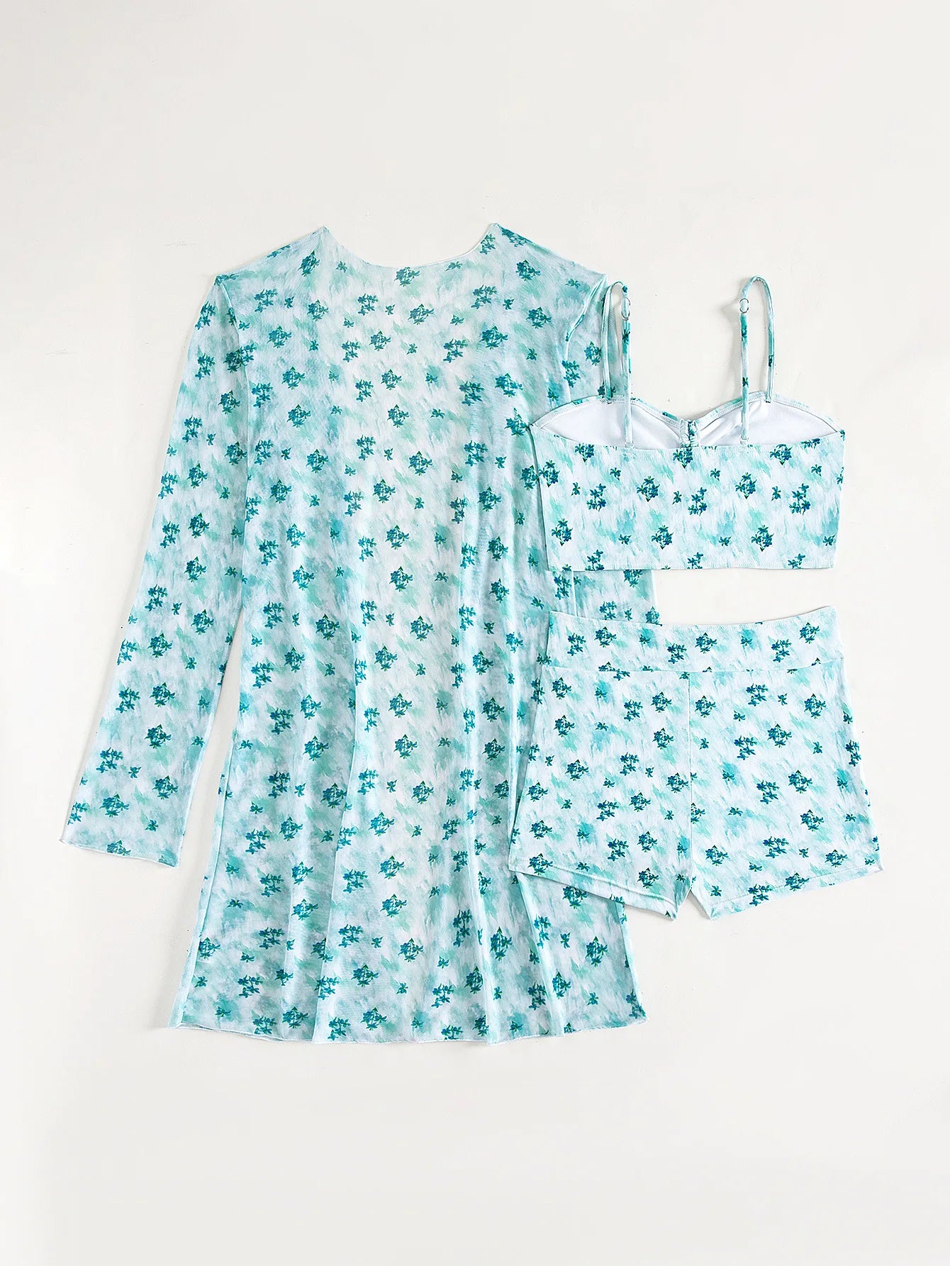 Summer Push Up Three-Piece Bathing Suits