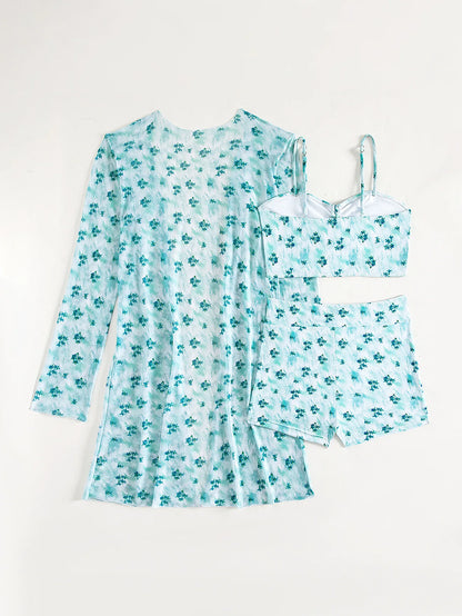 Summer Push Up Three-Piece Bathing Suits