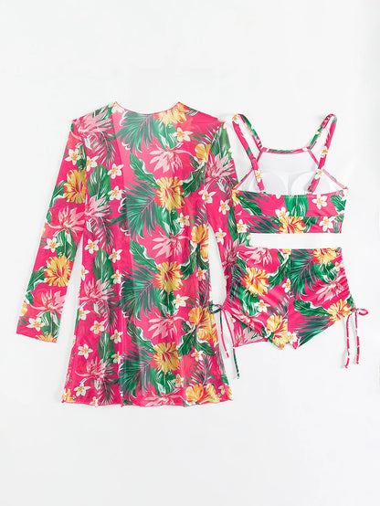 Push Up Beach Wear Three-Piece Bathing Suits