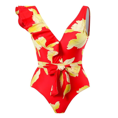 One Piece Summer Print Swimsuit