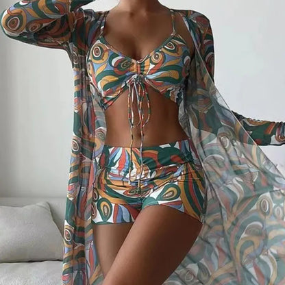 Summer Sports Beach Wear Two-Piece Swimsuit