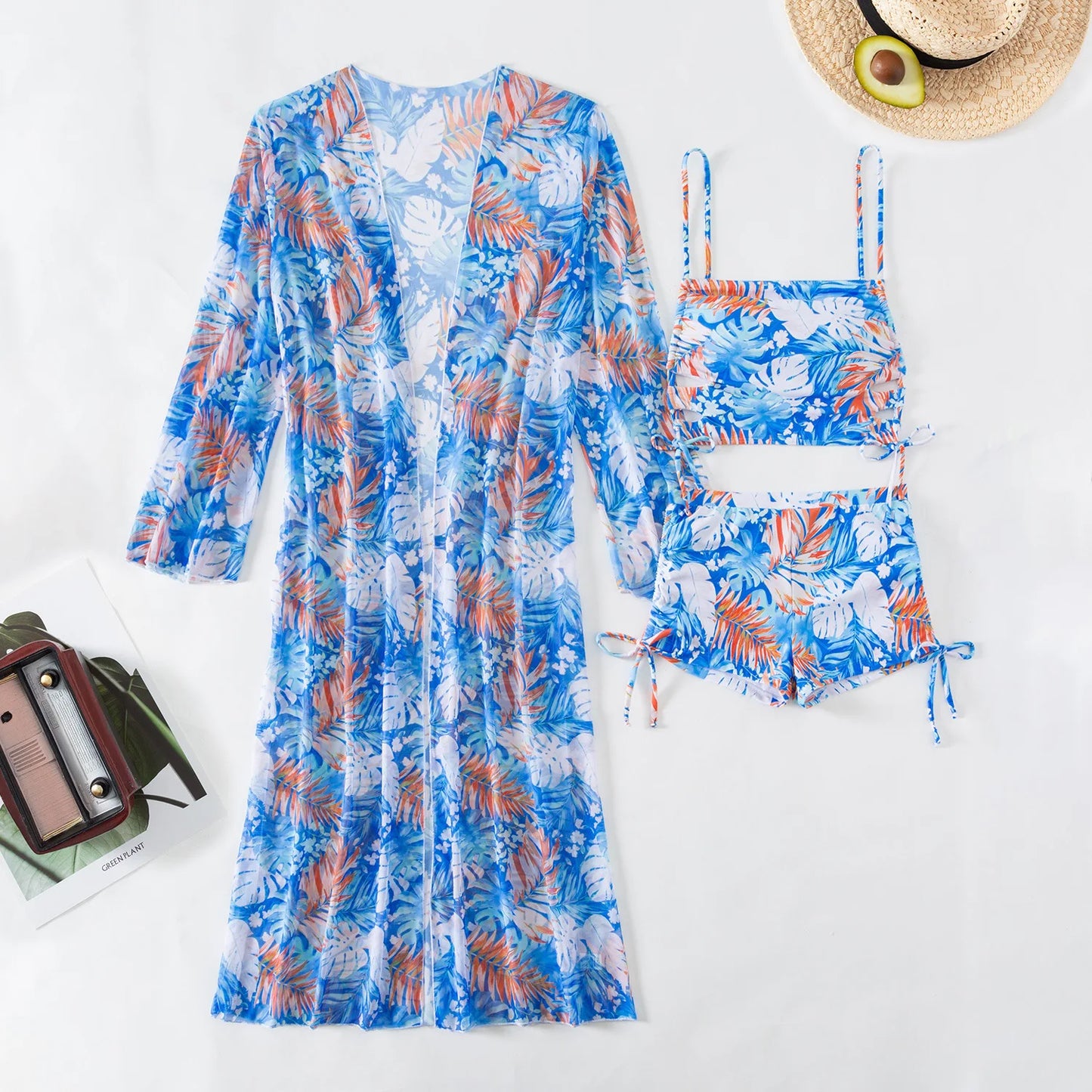 Summer Three-Piece Swimsuits Set
