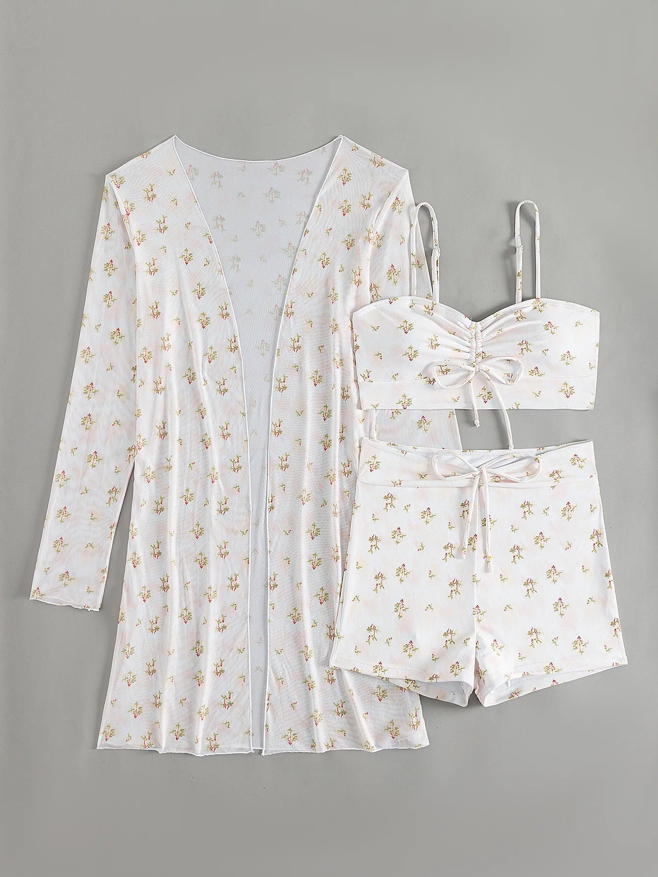 Summer Push Up Three-Piece Bathing Suits