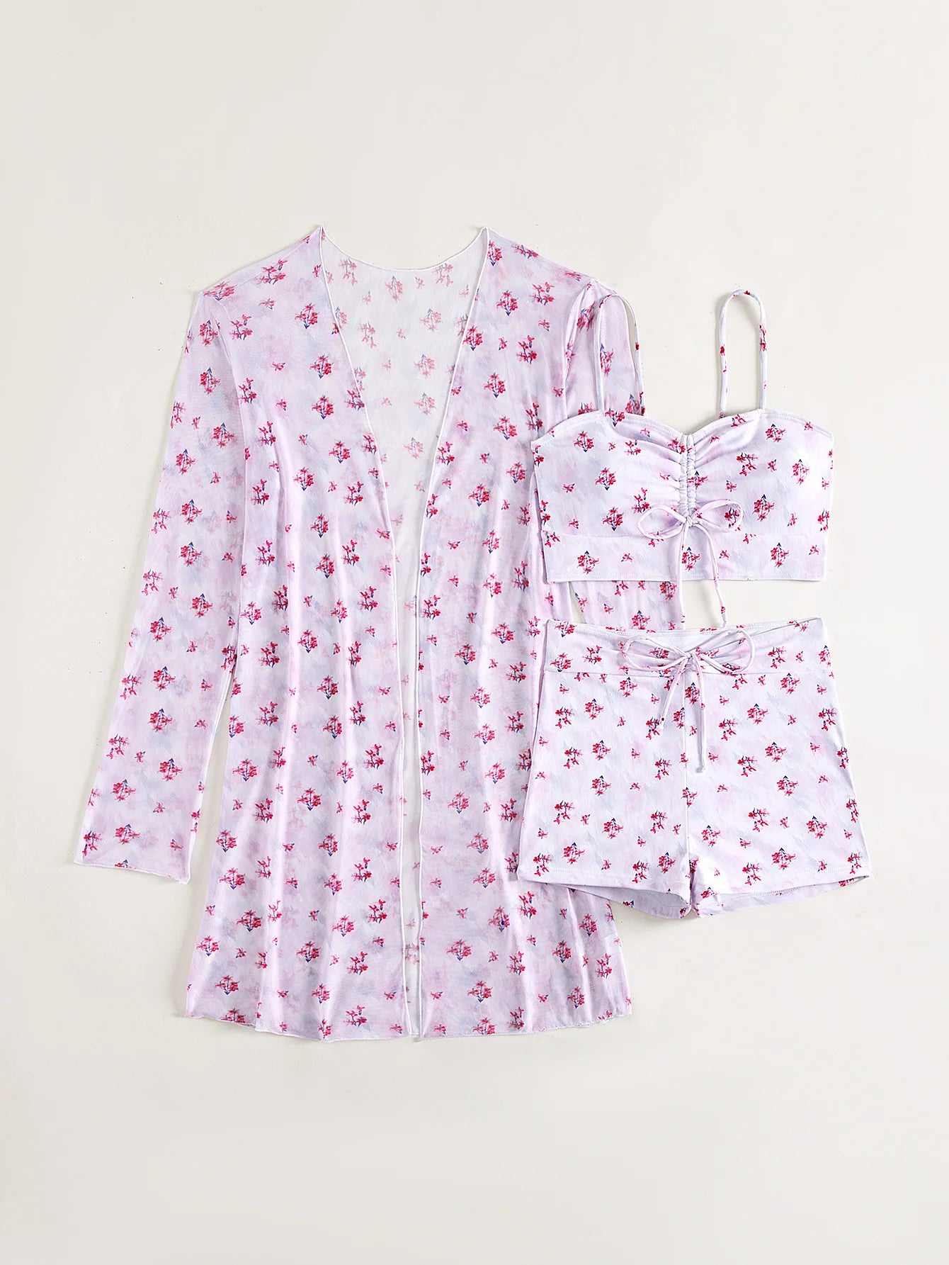 Summer Push Up Three-Piece Bathing Suits