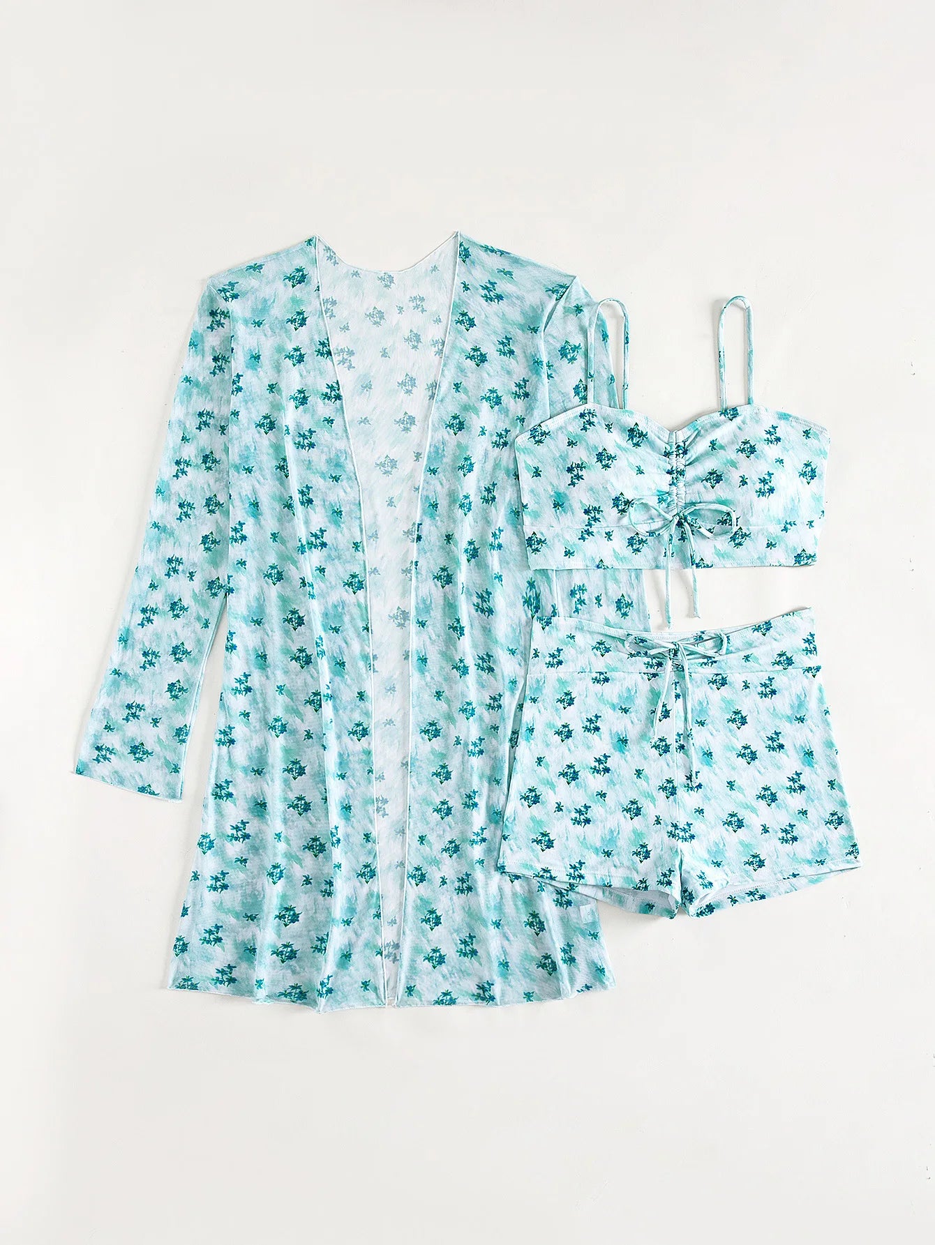 Summer Push Up Three-Piece Bathing Suits