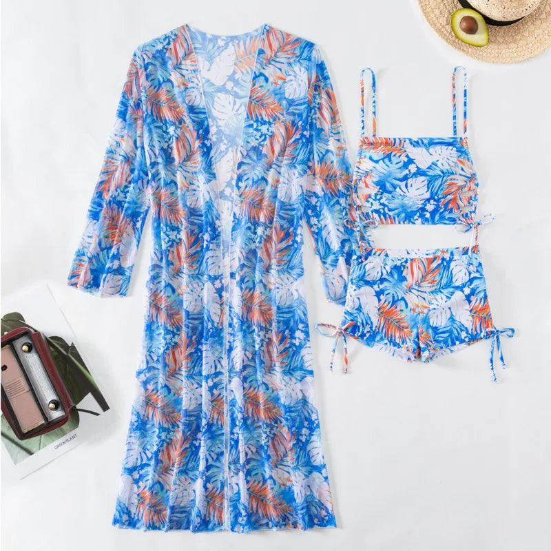 Summer Three-Piece Swimsuits Set